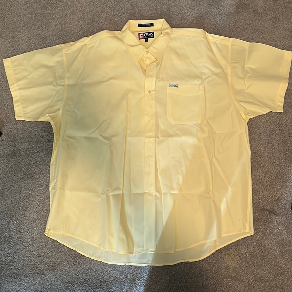 Men’s Ralph Lauren Chaps Short Sleeve Dress Shirt XXL.